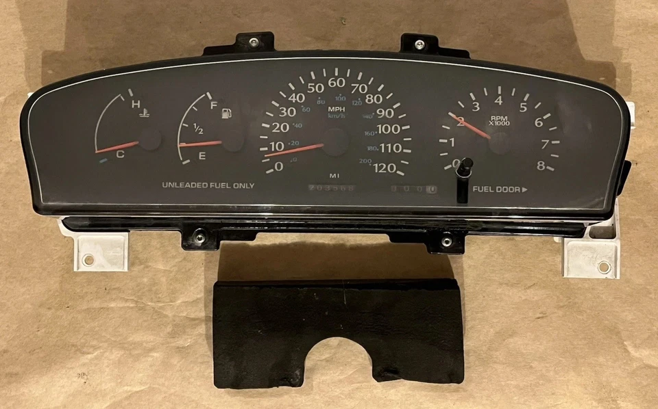 1995 Dodge Plymouth неоновая приборная панель с тахометром 95-99 об/мин 203k - Изображение 2 из 4