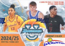2024/25 Bowman University Chrome Basketball EXCLUSIVE Factory Sealed Blaster Box