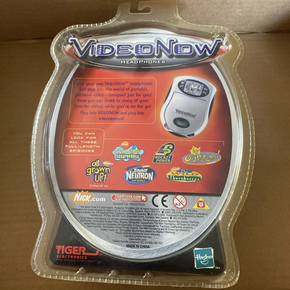 Auriculares VideoNow raros para reproductor VideoNow Tiger Electronics Hasbro nuevos sellados Foto 2 de 2
