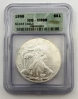 1998-P ASE American Silver Eagle $1 ICG MS69 1oz BU GEM US Coin