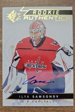 2018-19 SP Hockey Upper Deck - Rookie Authentics Ilya Samsonov #116 Autographs