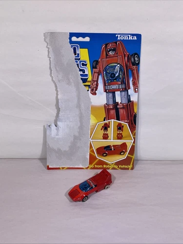 GoBots Turbo action figure, Tonka 1983 Bandai figure Original Vintage Cardback