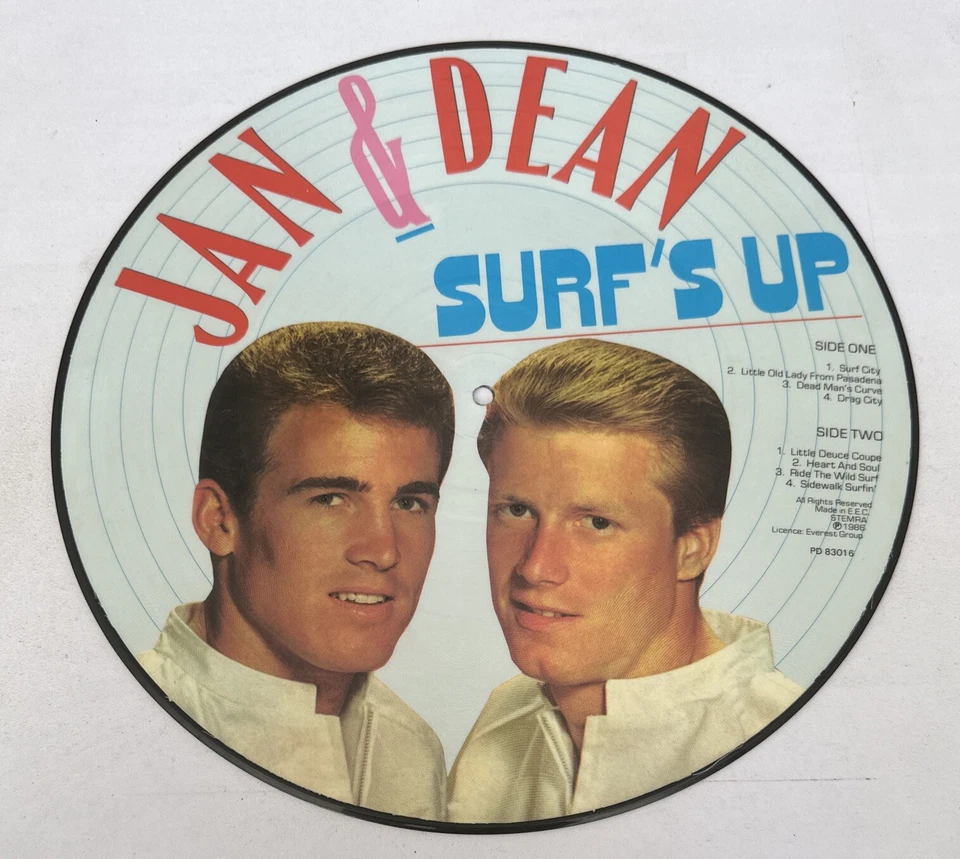 Jan & Dean - Surf's Up 1986 Picture Disc Excellent Condition LP Vinyl - Image 3 of 4