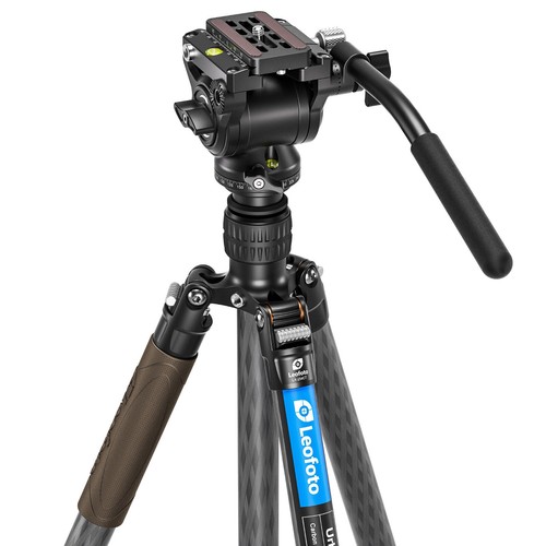 Leofoto LX-254CT+BV-5B Reversible Travel Tripod+Bino Fluid Head Kit - Picture 2 of 11