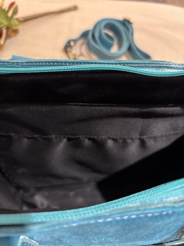 Turquoise Blue Western Style Leather Handbag - Australian Supplier - Picture 4 of 6