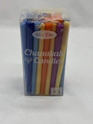 45 Rite Lite Chanukah Candles Hanukkah Multi Color