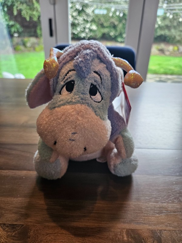 RARE NWT Disney Store Winnie The Pooh Sherbert Eeyore Butterfly Doll 9" Plush