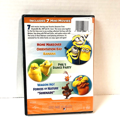 Mini Movie Collection DVD 7 Movies Despicable Me Hop Lorax 2013 Dr