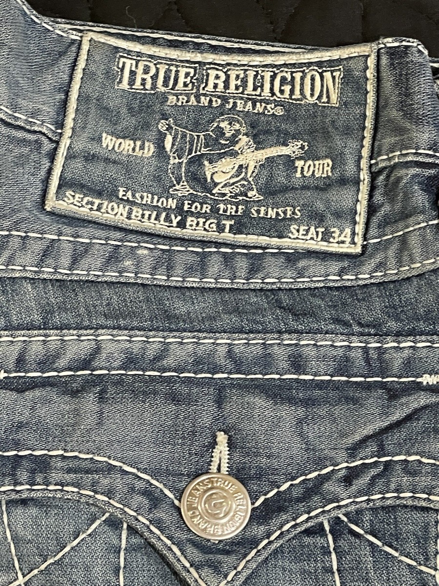 vintage true religion Billy Big T Size 34 Damage Design | eBay