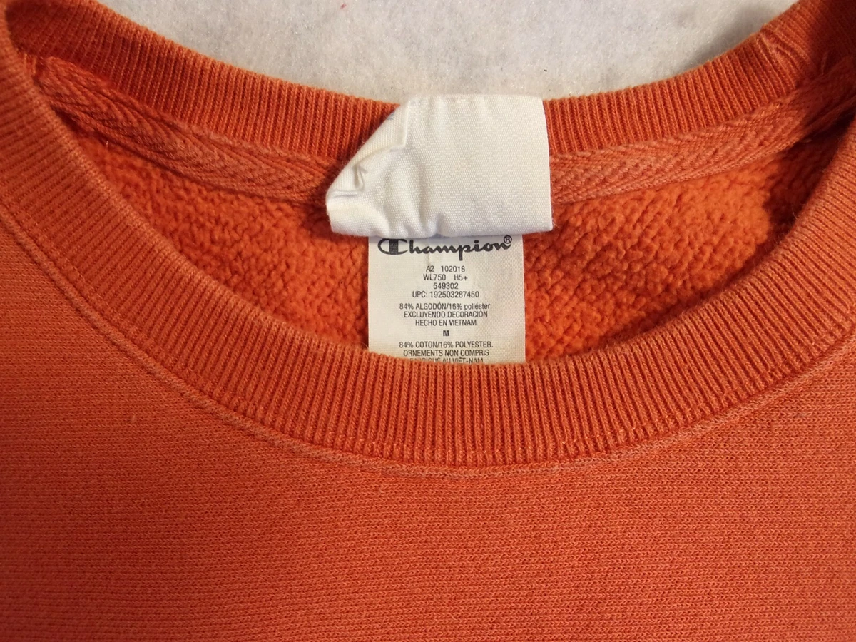 Champion Reverse Weave Vintage Crew Neck Sweatshirt Burnt Orange