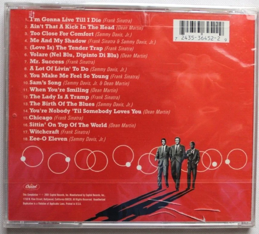 EEE O 11 THE BEST OF THE RAT PACK FRANK SINATRA [NEW CD] SEALED CASE CRACK - Image 2 of 4