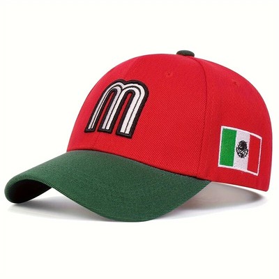 Stylish Baseball Caps With Different Embroidery Logo Curved Visor Hats