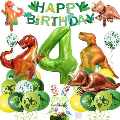 Dino-Essentials: Luftballons und Deko für 4. Geburtstag - Einfach zu Montieren!