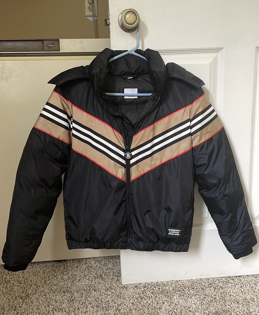 Burberry London England Down Puffer Jacket Girls Hooded