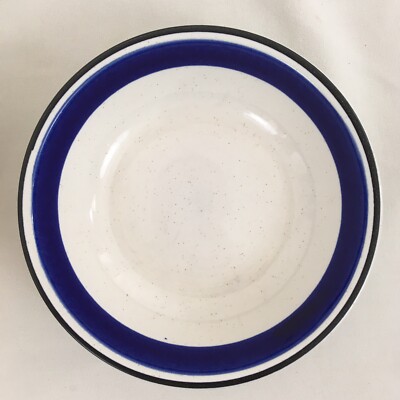 Sigma Japan 402 Blue Band Stoneware Soup Pasta Bowls (4) | eBay