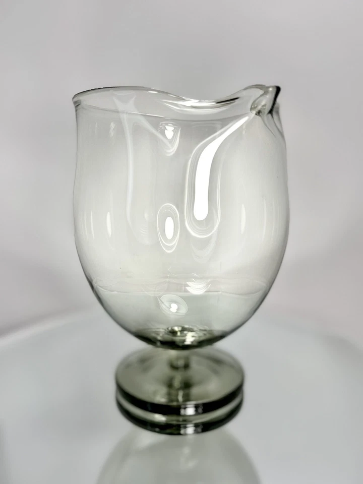 MCM Holmegaard Elsinore Smoke Gray Glass Hand Blown Martini Pitcher - Image 2 of 4