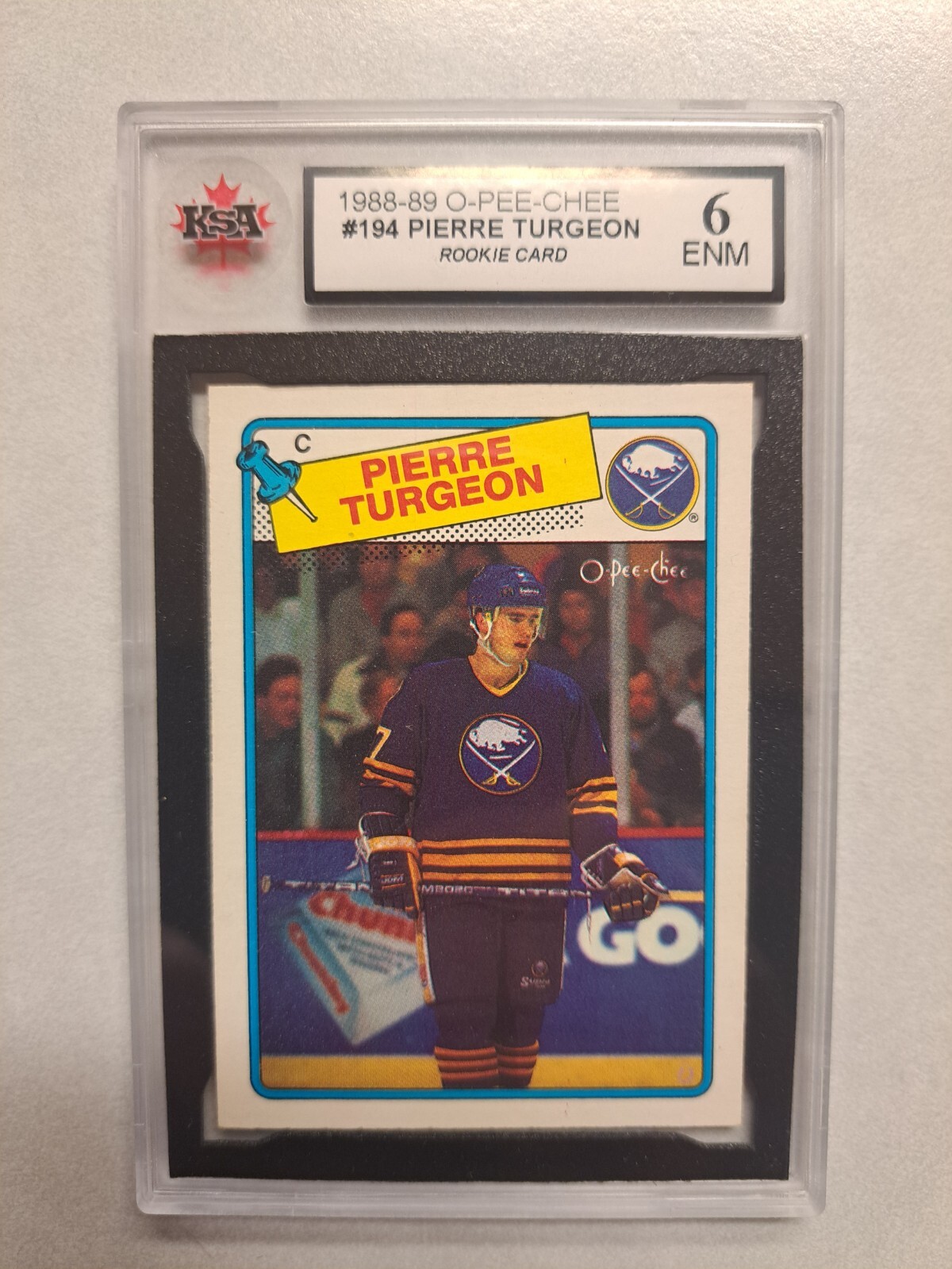 1988-89 O-PEE-CHEE RC #194 PIERRE TURGEON OPC Rookie Card