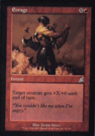 Enrage - Scourge: #91, Magic: The Gathering Lp R38