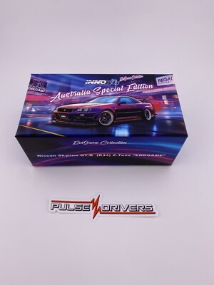 CHASE - Nissan Skyline GT-R (R34) - Black - INNO64 - IN64-R34ZT