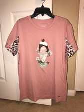 NWT COACH Women PINK SUNDAE T-SHIRT SIZE SMALL  run big  195