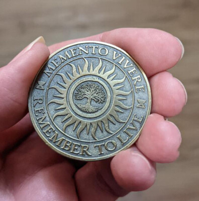 Exquisite Memento Mori & Memento Vivere Stoic EDC Challenge Coin : Buy Online at Best Price in KSA - Souq is now