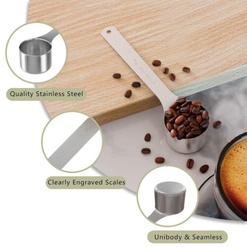 1pcs 2 Tablespoon2tbsp 30ml 1/8cup Coffee Scoop Long Handle Measuring Spoon St - Picture 3 of 6