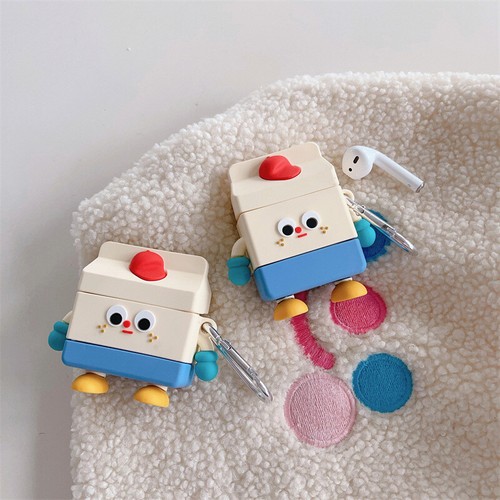 Pour AirPods 4ème Génération 2024 Pro 1/2 Mignon 3D Cartoon Étui Antichoc Housse de Charge - Photo 6 sur 40