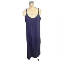 Tommy Hilfiger 0X navy blue maxi patio dress new with tags