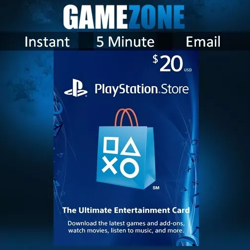 afsked gen statisk PlayStation PSN $20 USD Wallet Top Up Card - USA Store - Instant Code PS4/PS5  | eBay