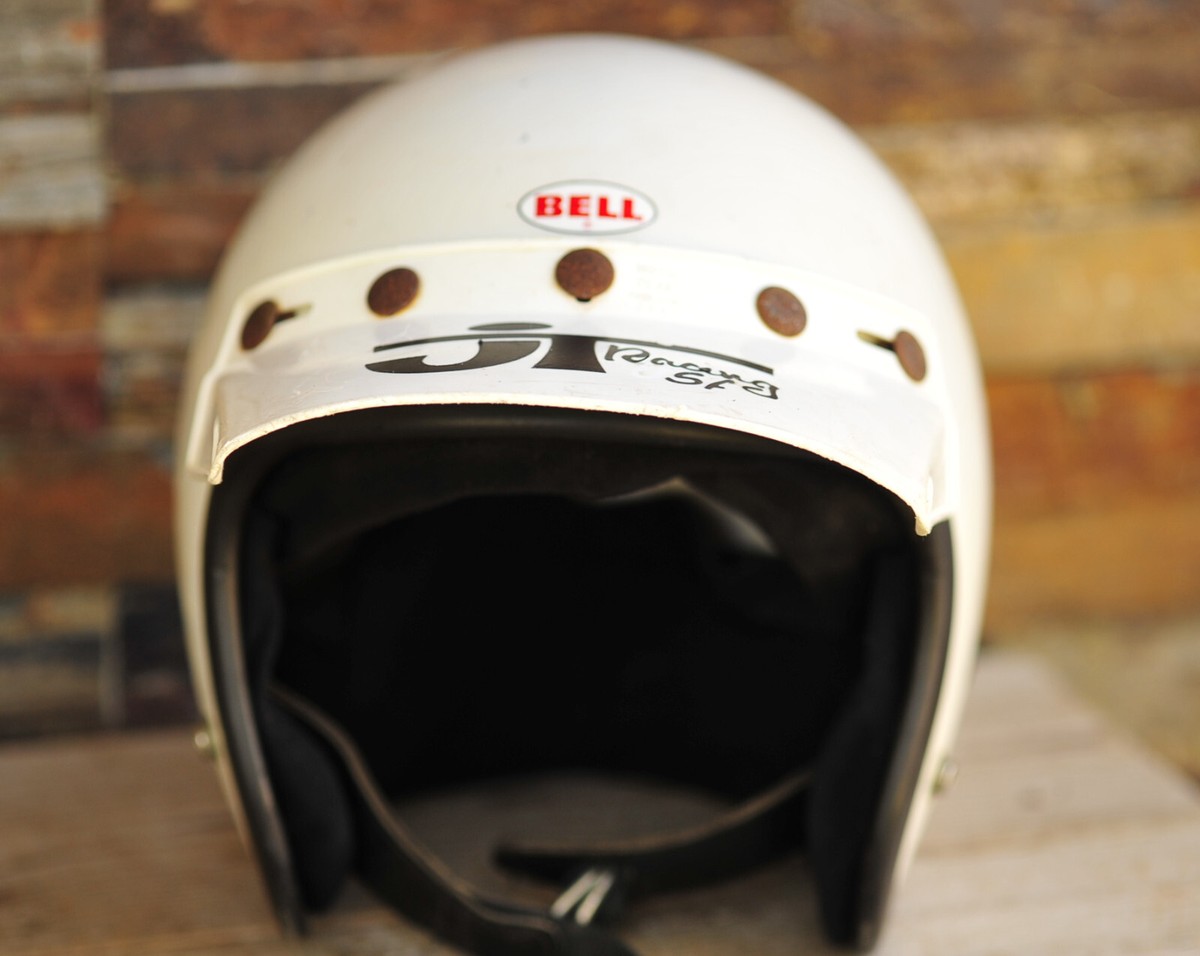 BELL R-T 77年製ヴィンテージヘルメット 最初期! 70s BELL R-T ジェットヘルメット 赤 71/4 目深加工済み