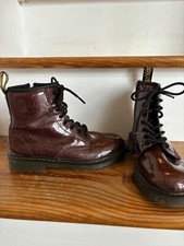 Dr Martens 1460 Kids- Red Glitter