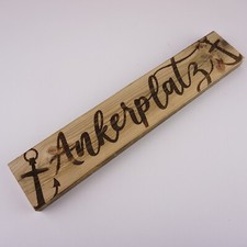 Vintage Holzschild Shabby Chic Wandschild "Hereinspaziert" aus Altholz, Unikat