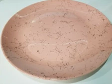 Blue Ridge Pottery 10.5" Dinner Plate MCM Spiderweb Pink, EUC. No signs of use. 