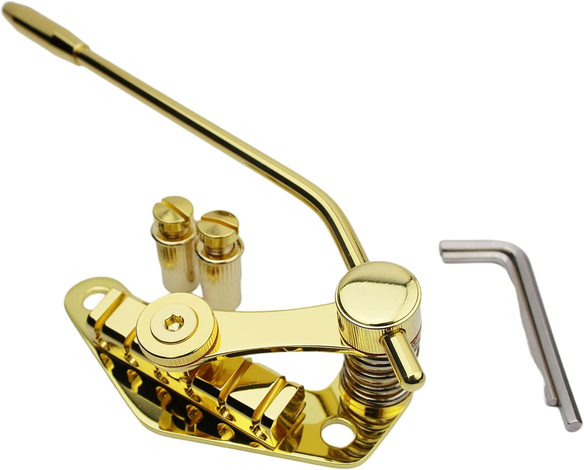Guyker TM85 Tune-O-Matic Guitar Bridge & Tailpiece – Gold, Fits LP