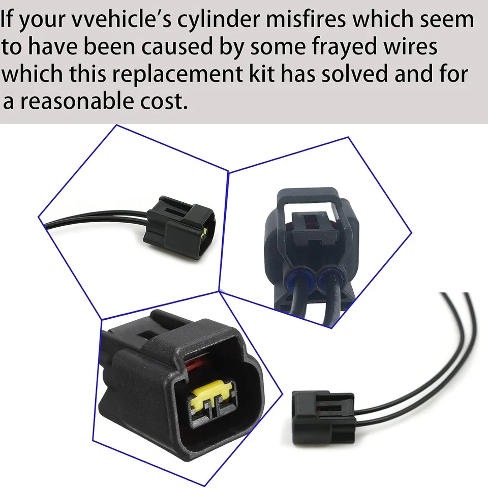 Paquete de 8 arnés de conector de bobina de encendido Ford para modelos de 4,6 L 5,4 L 6,8 L Foto 3 de 4