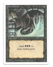 Magic the Gathering ~ MTG ~ 1x Dark Ritual ~ 3rd Edition ~  HP ~ REVISED