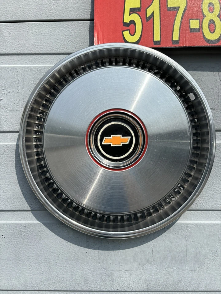 Chevrolet Nova 1975-81 Camaro Nova Chevelle 72 calotas de fenda retrô 14” conjunto 4 bom - Imagem 2 de 4