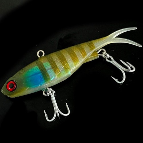 Soft Plastic TPR Vibe High Quality Fishing Lures VMC Trebles Barra Snapper 115mm - Picture 16 of 38