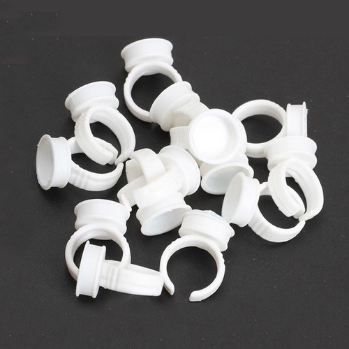 300x Pigment Rings Tattoo Ink Cup Makeup Ring Glue Holder Permanent Microblading - Picture 3 of 9