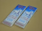2 PACK WHITE HORSE Ice Candy Popsicle Ice Bag  1 1/2 X 10