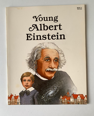 Young Albert Einstein  (PB 1990) by Laurence Santrey Vintage Childrens Storybook