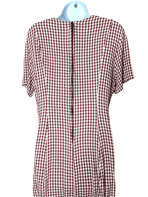 Vintage Betsy's Things 90s Red Gingham Maxi Dress | eBay