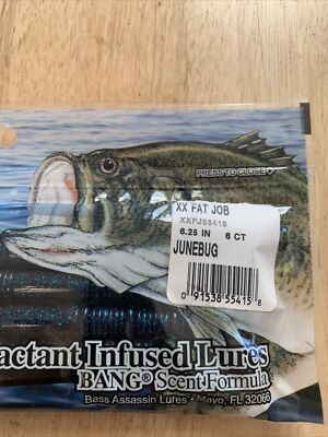 Bass Assassin Bang Lures Junebug 6 Ct Blue | eBay Bass Assassin Bang Lures Junebug 6 Ct Blue | eBay