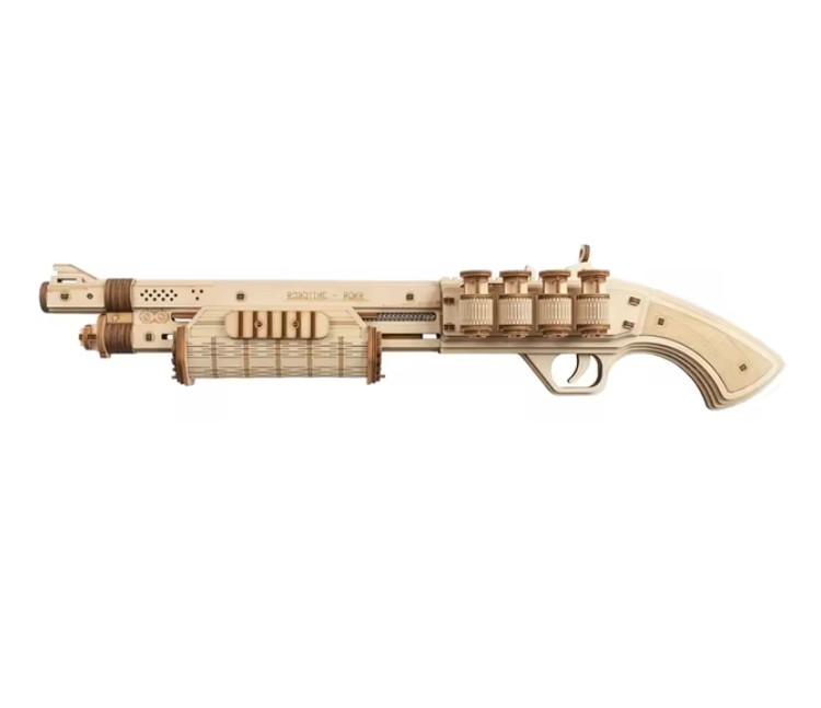 Puzzle en bois 3D fusil de précision en hêtre sculpté pour adulte