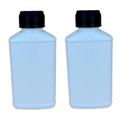 2x 250 ml Kunststoffflaschen HDPE Plastikflaschen Leerflaschen m. Schraubdeckel