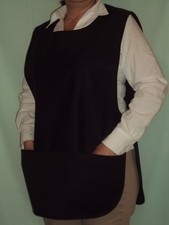 Cobbler Apron Solid Color for Cooking Cleaning House Work Restaurant - 2 pockets
