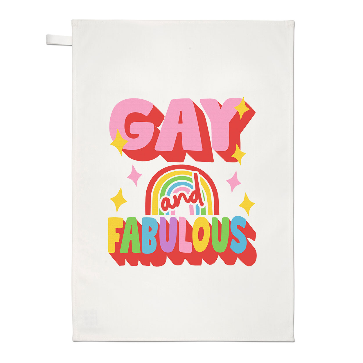 Gay And Fabulous Tea Towel Pride Lesbian LGBT LGBTQ Homosexual Queer Pride