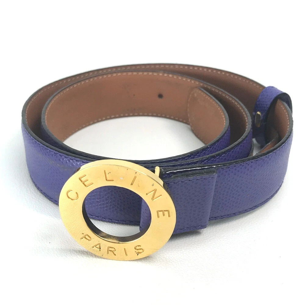 Louis Vuitton - Authenticated Belt - Leather Blue For Woman, Very Good Condition