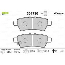 VALEO Bremsbeläge Bremsbelegsatz hinten für Nissan Pathfinder III