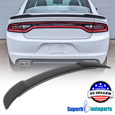 Fits 2015-2023 Dodge 15-23 Charger Hellcat Style Rear Trunk Wing Spoiler Black
